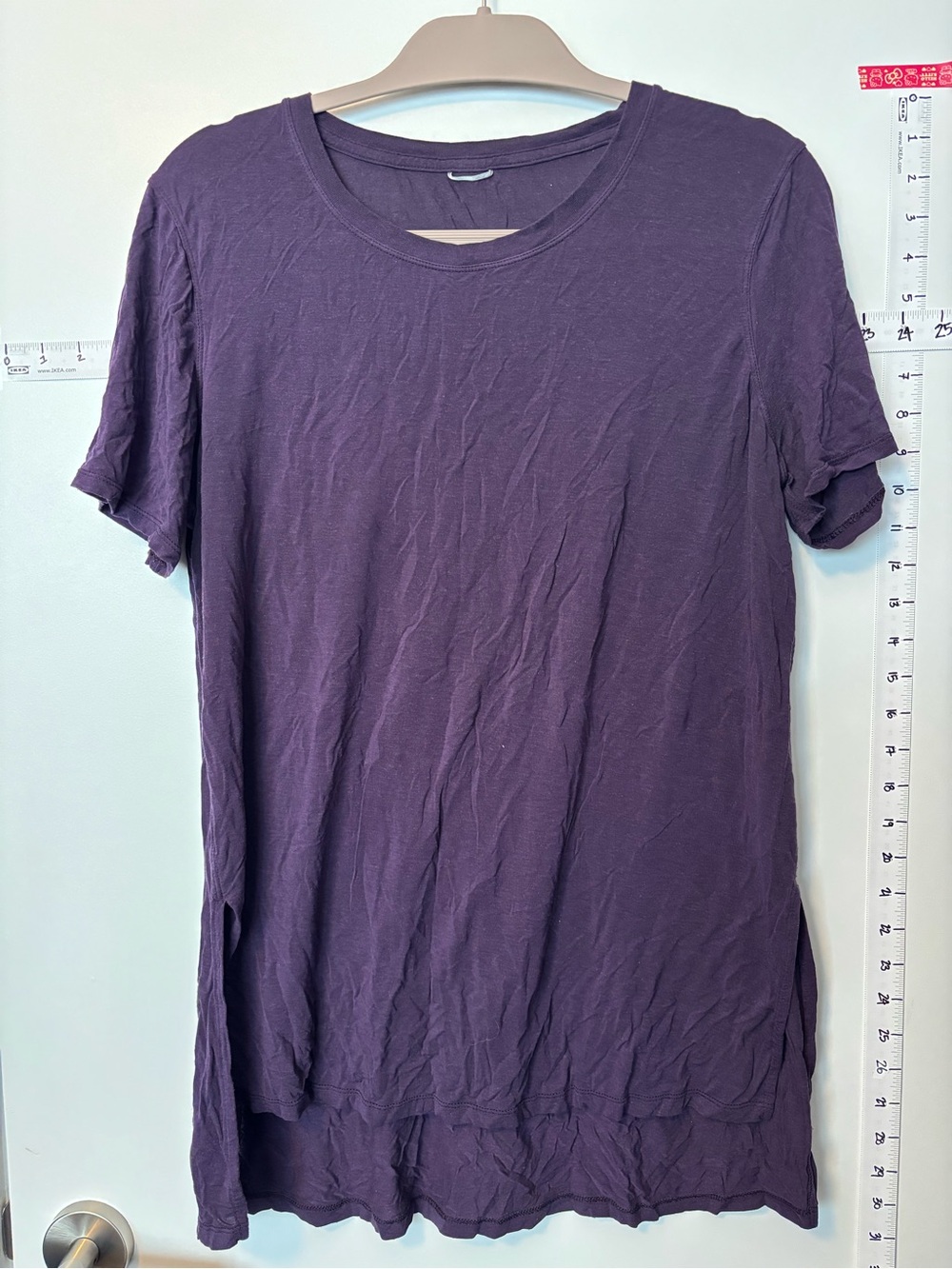 Kit and Ace touch of cashmere t shirt. Rich Purple color Size L.